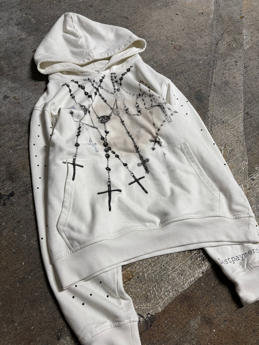 “Holy chains” hoodie (white)