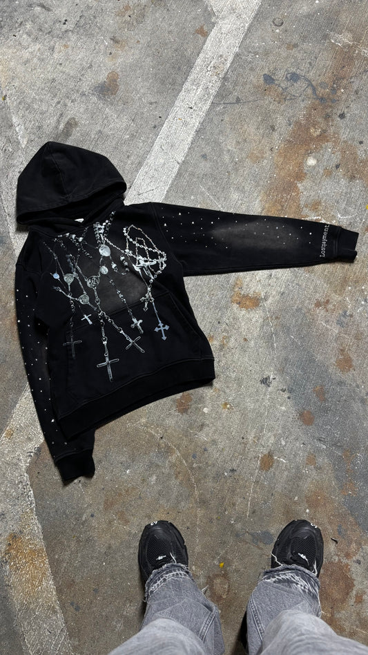 “Holy chains” hoodie (black)