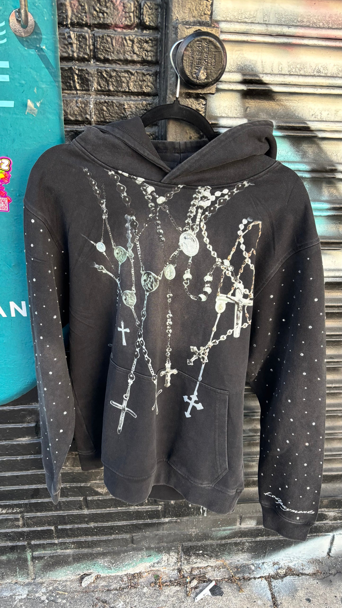 “Holy chains” hoodie (black)