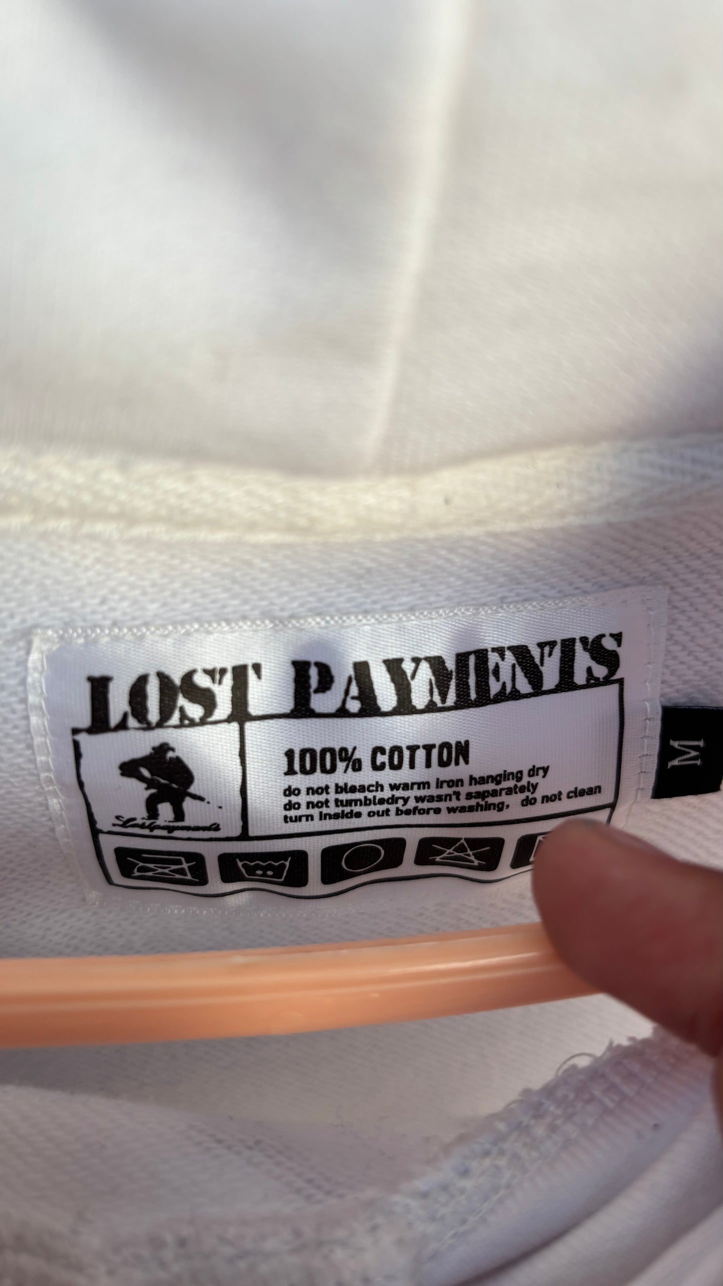 “Holy chains” hoodie (white)