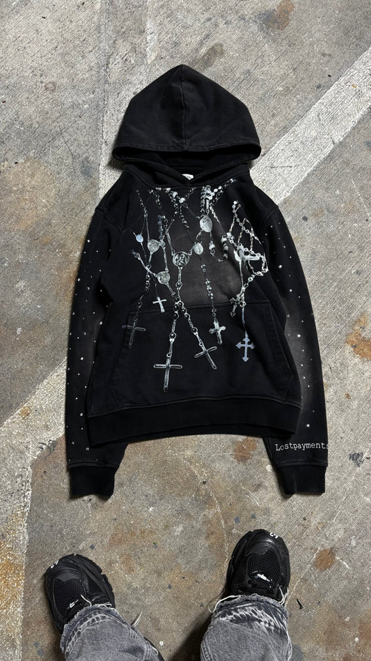“Holy chains” hoodie (black)